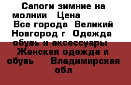 Сапоги зимние на молнии › Цена ­ 5 900 - Все города, Великий Новгород г. Одежда, обувь и аксессуары » Женская одежда и обувь   . Владимирская обл.